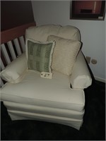 Upholstered Chair w/ pillows