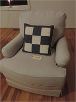 Upholstered Chair w/ pillow