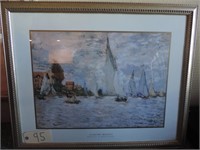 Claude Monet Sailboat Painting