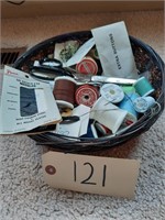 Sewing basket & contents