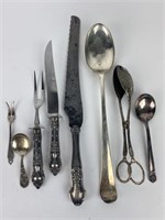 Sterling Spoon Knife Fork & Carving Set