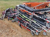 Old ambulance stretchers and equipment