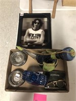 John Lennon Picture, Vintage Wine Bottle