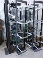 E911 racking system and components attached