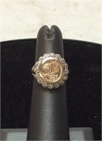 10K GOLD RING 3.3G SIZE 4