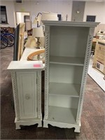Shabby Chic Style Bookcase w/ Cabinet