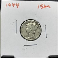 1944 MERCURY SILVER DIME