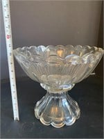 Vintage Glass Punch Bowl