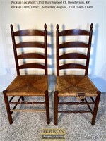 Pair of Ladder Back Chairs