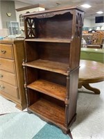 4-Shelf Wood Bookcase