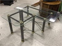 Complimentary Glass Top End & Coffee Tables
