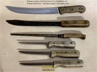 6 Knives Including Chicago Cutlery