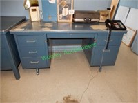 Metal Desk Blue