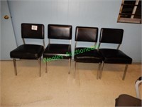 (4) Black Upholstery Chairs