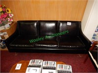 Black Leather Couch Vintage