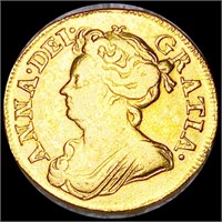 1714 Great Britain Gold 2 Guinea LIGHTLY CIRC