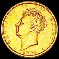 1825 Great Britain Gold Sovereign NEARLY UNC