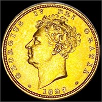 1827 Great Britain Gold Sovereign UNCIRCULATED