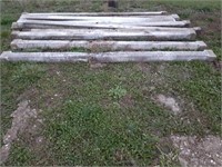 10 Used Concrete Hog Floor Slats 6" x 4" x 10'