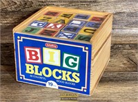 Set of Vintage Wooden Schylling Big Blocks