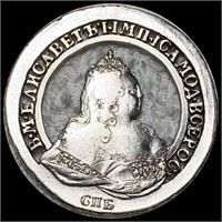 1742 Russian Silver Rouble LIGHTLY CIRCULATED