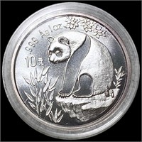 1993 Chinese Silver Pand 10 Yuan UNCIRCULATED