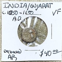 1050-1150AD India/Gujarat Debased AR LIGHT CIRC