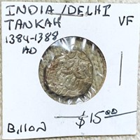 1384-1388BC India/Delhi Billon LIGHT CIRC