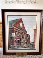 Framed "Grand Ole Opry" by C.G. Morehead