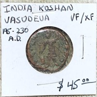 195-230AD India Koshan Vasudeua LIGHT CIRC