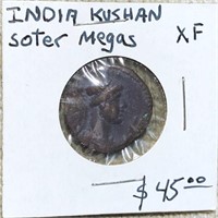 India Kushan Soter Megas LIGHTLY CIRCULATED