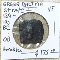 130-110BC Greer Bactria Strato NICELY CIRCULATED