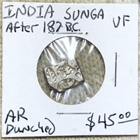 187BC India Sunga AR Dunched NICELY CIRCULATED
