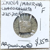 325-300BC India/Mavryan Chandragupta NICELY CIRC