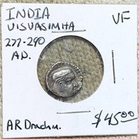 277-290AD India Visvasimha NICELY CIRCULATED