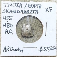 455-480AD India/Gupta Skandagupta LIGHT CIRC