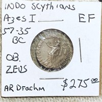 57-35BC Indo Scythians Ages I LIGHTLY CIRCULATED