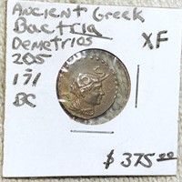 205-171BC Greek Bactria Demetrios LIGHT CIRC