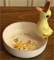 Child's Bowl & Pie Bird