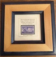 6 1/2" Framed George S. Patton