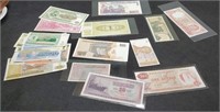 18 Foreign Notes, Uncirculated Condition