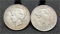 1922 & 1923 Peace Silver Dollars
