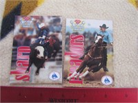 Rodeo cards Jim Sharp, Angie Meadors