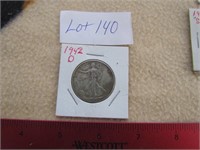 1942 D Liberty half Dollar