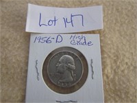 1956 D High Grade 1/4 Dollar