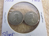 1955     1962  Silver 10 cents