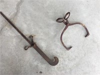 Vintage Ice Tongs & Cotton Scale