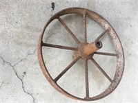 Vintage Iron Wheel (15" Diameter)