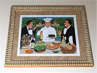 Guy Buffet Signed Chef Print