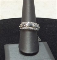 PLATINUM DIAMOND RING 6.8G SIZE 8